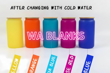 Load image into Gallery viewer, Glass Tumblers - 16oz - frosted color change