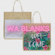 Load image into Gallery viewer, Sublimation JUTE TOTE BAG (due late may)