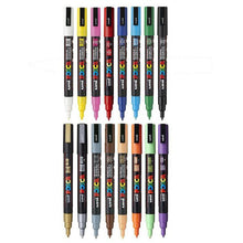 Load image into Gallery viewer, UNI POSCA FINE PAINT MKR 16P ASSORTED SET