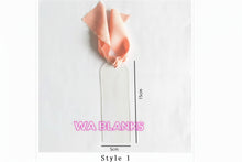 Load image into Gallery viewer, Clear Acrylic Bookmark with ribbon
