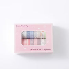 Load image into Gallery viewer, IMODA Washi Scrapbooking Tape 20pk 10mm x 2m
