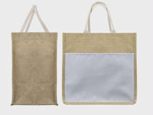 Load image into Gallery viewer, Sublimation JUTE TOTE BAG (due late may)
