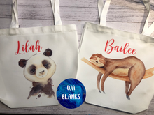 Load image into Gallery viewer, Tote Bags - Heavy Duty WHITE CANVAS with internal zipper
