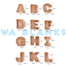 Load image into Gallery viewer, Letter Money Boxes - wooden
